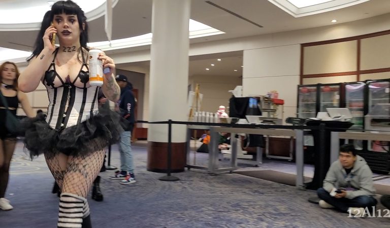 Big Titty Drunk Goth Cosplayer